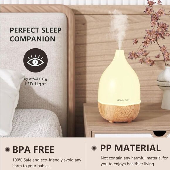 Cream and Brown Essential Oil Diffuser electronic - Picture 6 of 7